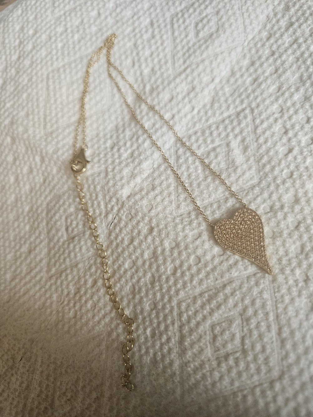 Diamonique X Jennifer Miller Pave Heart Necklace